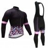 Tenue Cycliste Manches Longues et Collant à Bretelles 2017 CCC Liv Femme N006